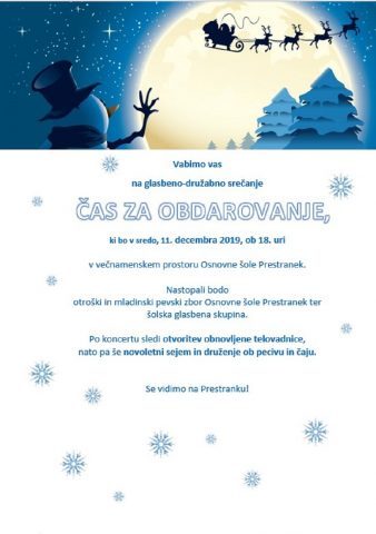 Čas za obdarovanje – druženje v mesecu decembru