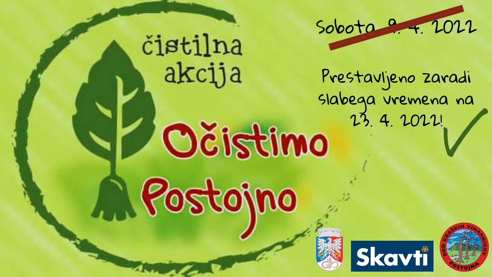 Čistilna akcija – Obvestilo za starše