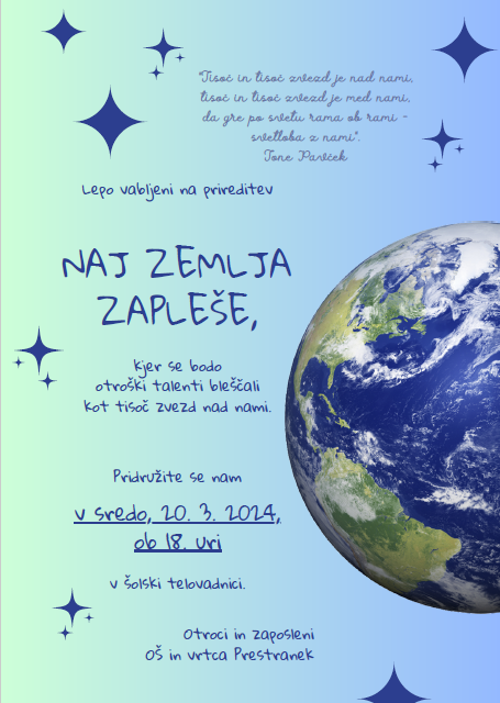 Vabilo na kulturno prireditev