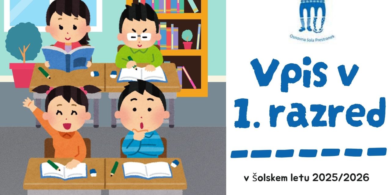VABILO K VPISU OTROK V 1. RAZRED 2025/2026